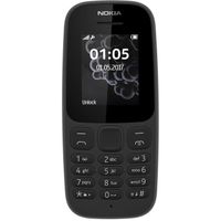 Téléphone mobile - Nokia - 105 - Barre - SIM unique - Radio FM - Noir