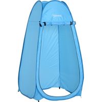 Outsunny Tente de douche pliable pop-up automatique instantanée cabinet de changement camping polyester bleu