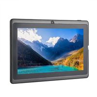 Tablette de taille portable Tablette de 7 pouces pour tablette Allwinner A33 512 Mo + 4 Go pour Android 4.4 Quad Core Q88 Noir