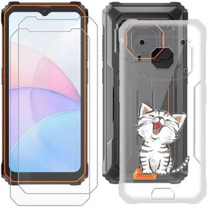 Coque Pour Blackview Oscal C70 Transparent Cover + 2 X Film De Verre