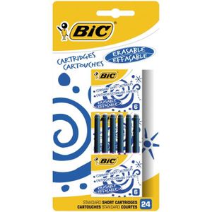 BiC EasyClic Stylo plume Assortiment de couleurs Lot de 2 (Import