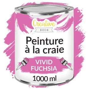 PEINTURE - VERNIS Creative Deco Peinture Craie Fuchsia | 1L | Mat et