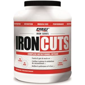 PROTÉINE Iron Cuts 2200g FRAMBOISE First Iron System Proteine Whey Isolate WPC  Carnitine BCAA Creatine
