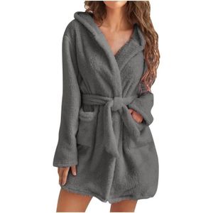 Grosse robe de chambre femme polaire Cdiscount