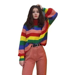 Pull arc en ciel Cdiscount