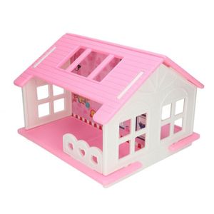 MAISON POUPÉE Zerodis ensemble de maison de poupée Kit de Maison de Poupée, Décoration Colorée Ornement Tiny Roof Deck Dollhouse jouets poupee