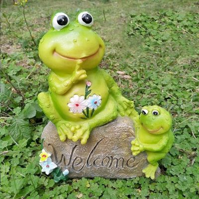 Figurines de Grenouille En Résine Créatives, Statue de Sculpture de