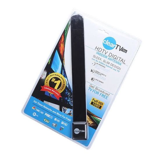 Clear TV Key HDTV FREE TV Digital Indoor Antenna 1080p Ditch Cable