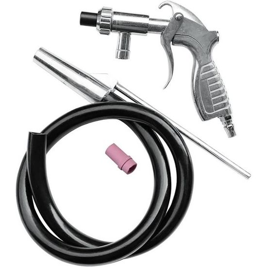 Pistolet De Sablage Pneumatique Kit Avec 4 Buses - Pression 4-8 Bars, Raccord 1/4" | Pour Nettoyage Rouille, Peinture, Surfaces Métal - 4