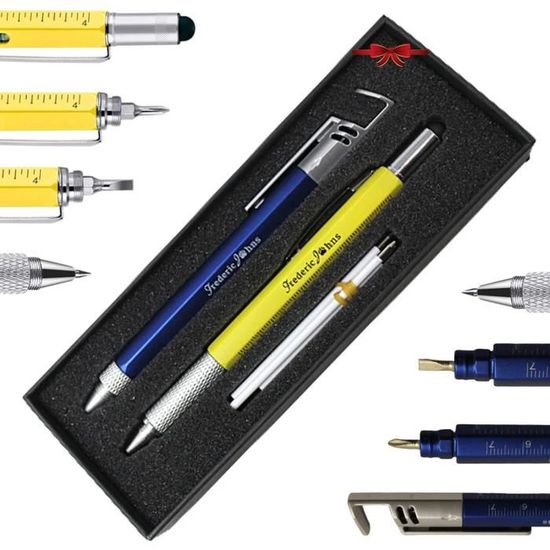 Stylo multifonction - Idée cadeau homme - Stylo gadget - Outils bureau