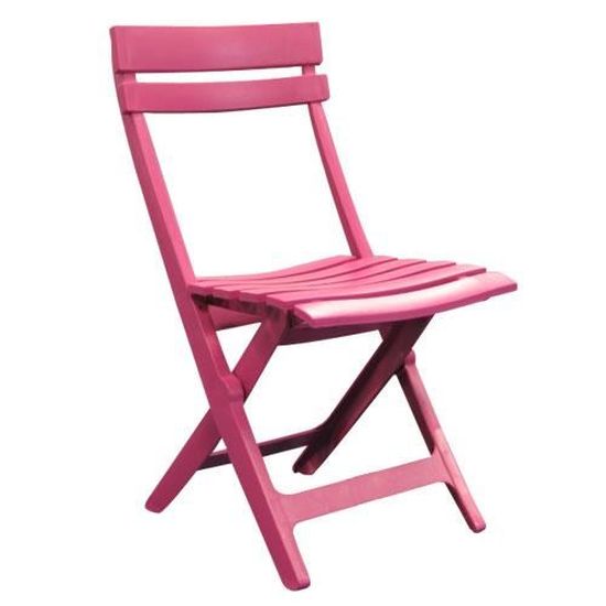 chaise miami pliante fuchsia grosfillex cdiscount jardin