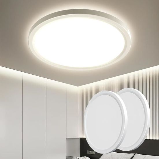 VEVOR Plafonnier LED à Panneau Plat, 2x4 Pieds, Avec Température De Couleur Réglable, 1 Pa