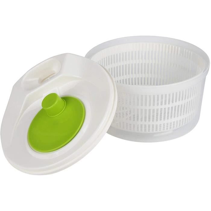 Corbeille à Fruits Avec Couvercle Transparent Et Bac égouttoir - 26,9x26,9x29,2 Cm, PP/PET, Blanc, Rangement Cuisine