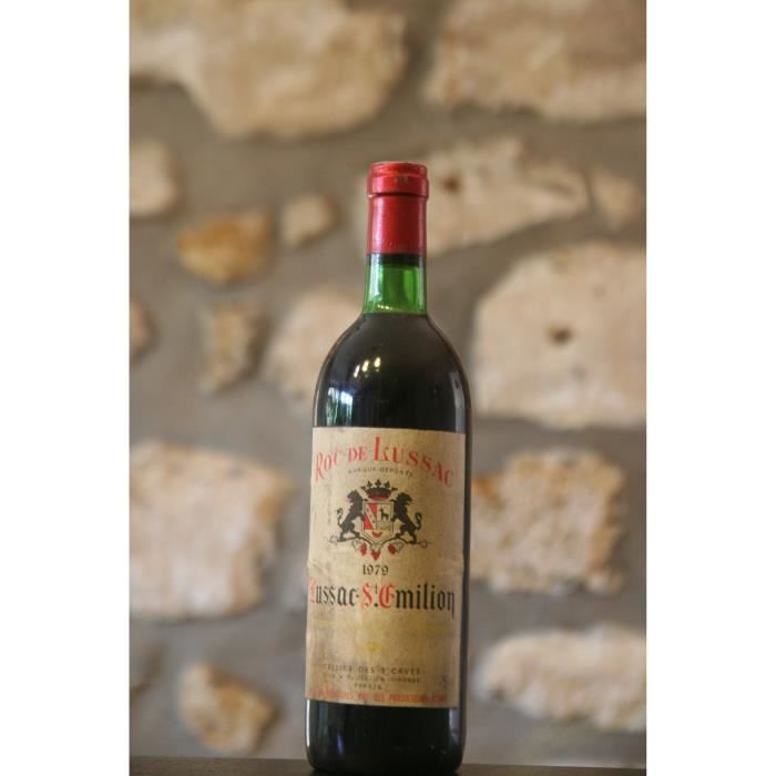 Vin rouge, lussac St Emilion, Roc de Lussac 1979 Rouge