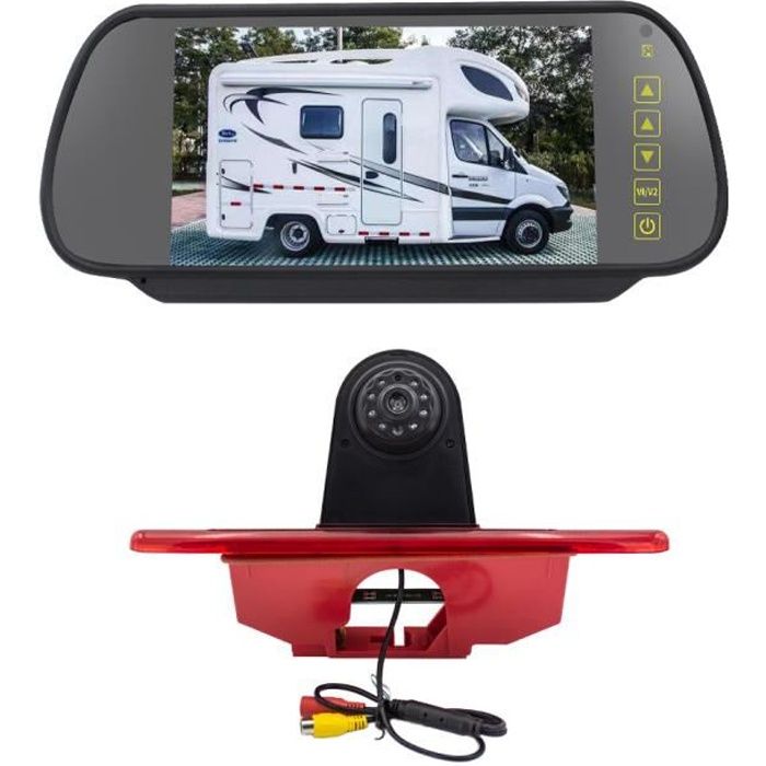 Citroen Jumpy / Peugeot Expert / Toyota Proace feux stop surélevés, vue arrière, caméra de recul, écran 7 pouces
