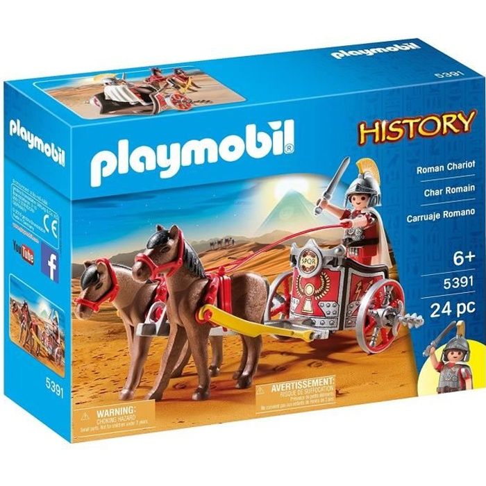 PLAYMOBIL 5391 - History - Char Romain avec Tribun