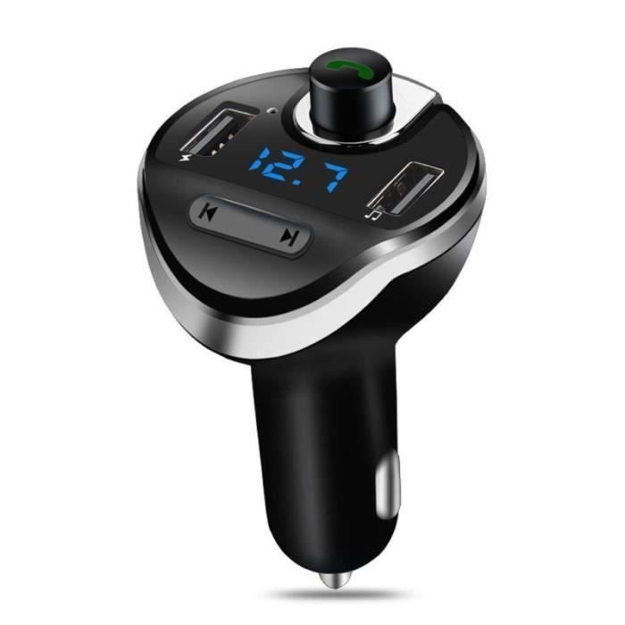 Transmetteur FM Bluetooth pour voiture mains gratuit pour iPhone Smartphone Android TRANSMETTEUR FM DE VOITURE