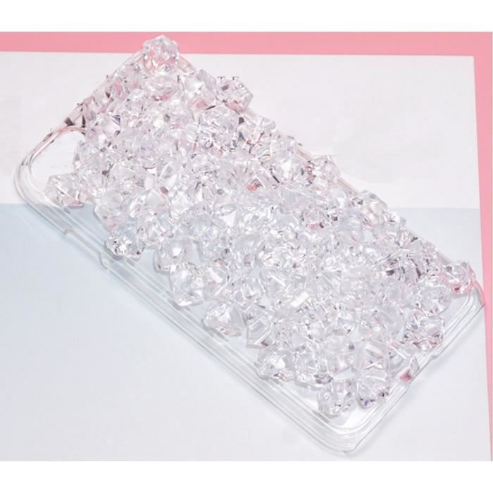60g bricolage artisanat trucs clair glaçon résine bijoux décor Slime remplissage breloques acrylique simulé glaçon - Type clear