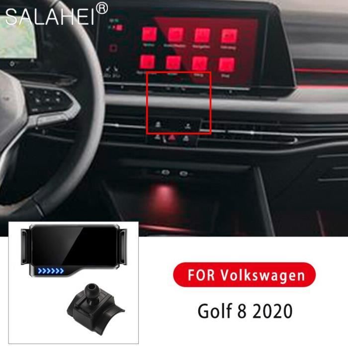 Accessoires Voiture,Support de téléphone portable électrique intelligent pour voiture Volkswagen Golf 8 2020,à - Type black