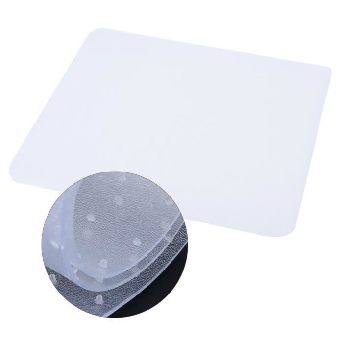 Tapis Tapis de chaise rectangulaire tapis Housse de protection sol transparente Clouté Bas Bureau à domicile HB055