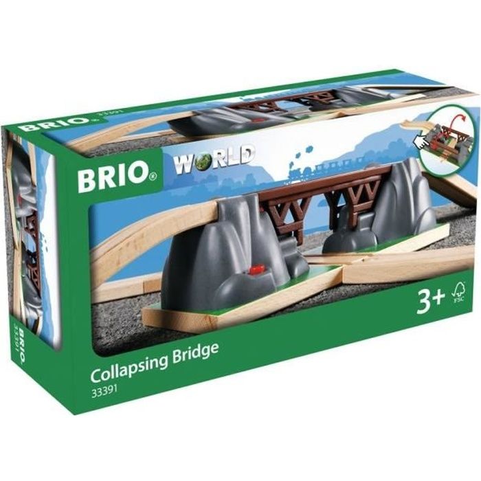 Brio World Pont Catastrophe - Accessoire pour circuit de train en bois - Ravensburger - Mixte dès 3 ans - 33391