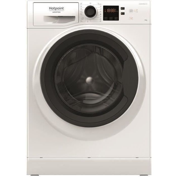 Lave-linge hublot HOTPOINT NS1043CWKEUN Natis - 10 kg - Induction - 1400 trs/min - Blanc