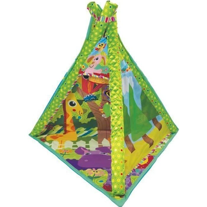 Lamaze Tapis de jeu 4 en 1 à motif d'animaux