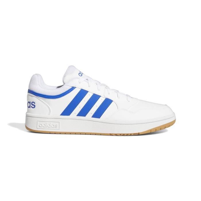 Baskets Adidas Hoops 3.0 blanc / bleu homme