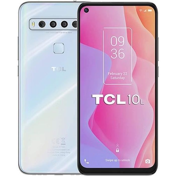 TCL 10L 6Go/64Go Blanc (Arctic White) Dual SIM T770H
