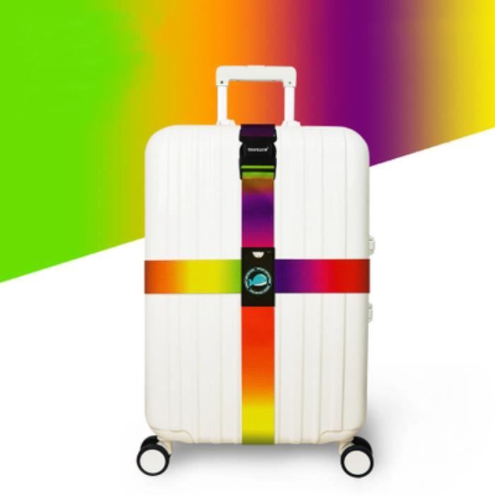 TEMPSA Honana WX-L1 Sangle Ceinture de bagages valise croix pas de verrou rêve arc-en