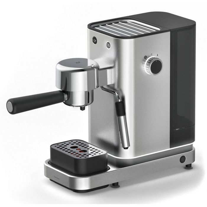 Machine à expresso WMF 0412360011 0412360011 Cromargan 1400 W robinet dévacuation réglable en hauteur, avec embout de m