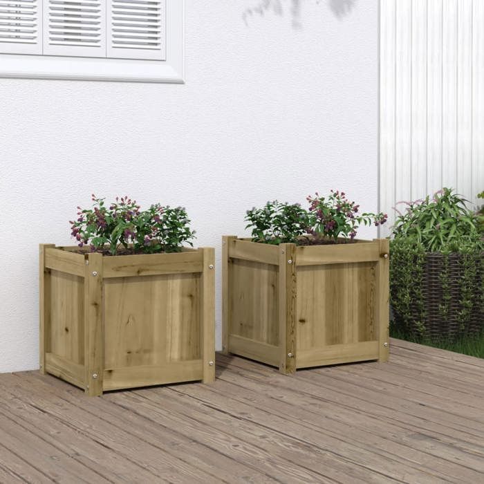 vidaXL Jardinière Pin Imprégné - vue 3
