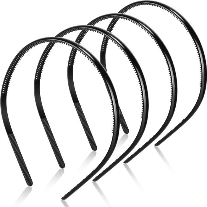 Serre-tête Femme Yotlein - Lot De 8 Bandeaux Antidérapants Avec Dents, Pour Sport, Yoga, Maquillage
