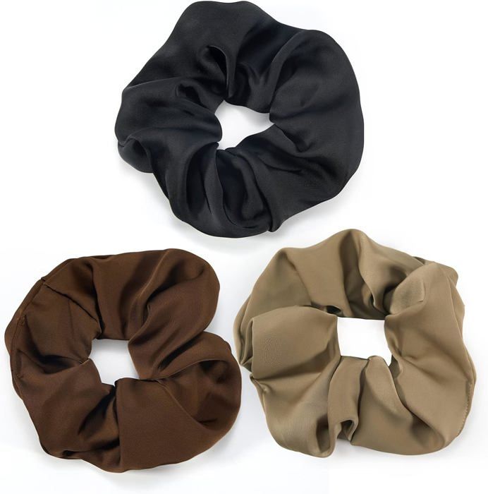 Lot De 2 Chouchous En Soie Véritable 16mm - Anti-casse Pour Cheveux - Marque Navaris