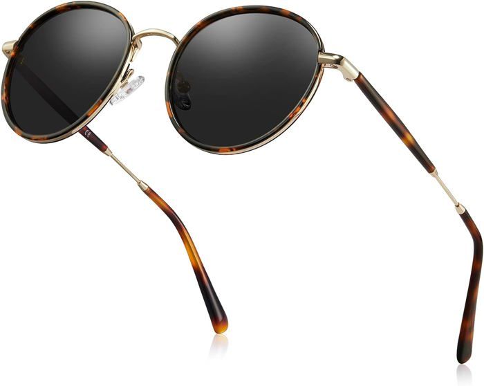 Lunettes De Soleil Vintage COERSTOES 16089 - Marron Transparent, Forme Ovale - Neuf Sans étiquette