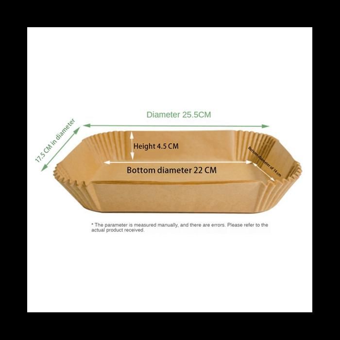 Comparer les prix de 200Pcs pour Ninja Foodi Airfryer Cuisine Cuisson Rectangulaire Friteuse à Air Papier SpéCial Jetab