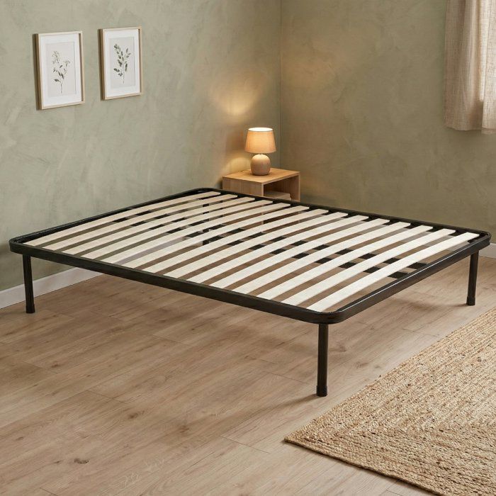 Sommier demi-carré Dabbaspou - Dmora - En Bois - Gris 190x120h38 cm Sommier demi-carré Dabbaspou - Dmora - En Bois - Gris 190x120h38 cm
