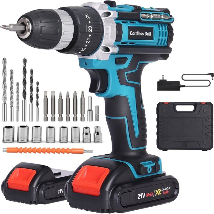 SundpeyPRO Perceuse Percussion Sans Fil 120Nm - 21V Brushless Perceuse