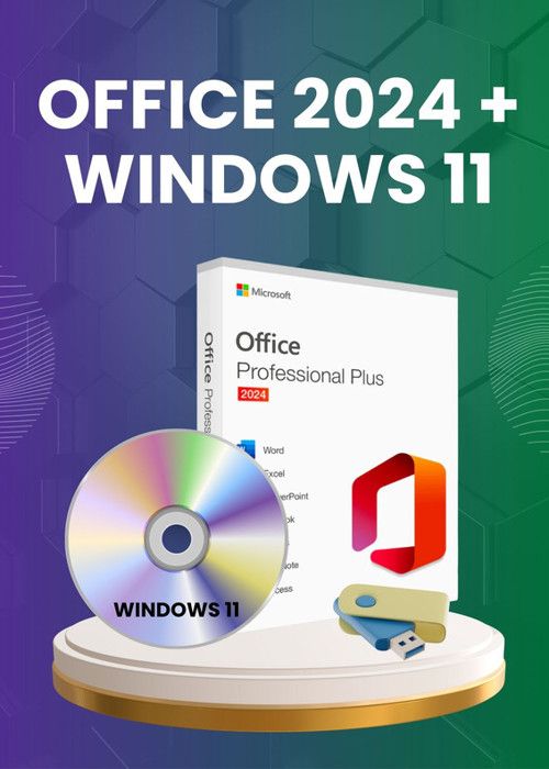 Office 2024 et Windows 11 sur DVD et USB