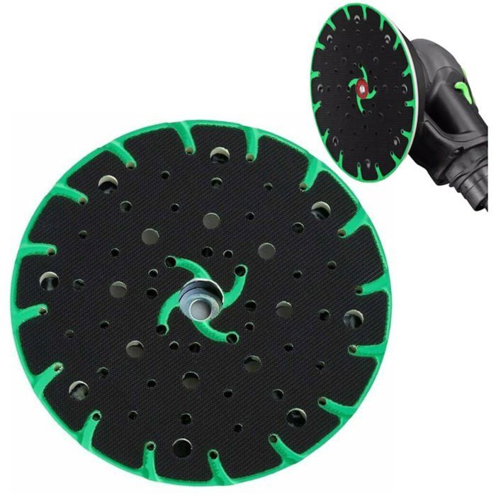 Plateau Ponceuse 150 Mm - 6 Trous, Compatible Avec Bosch GEX 150, Fixation Velcro, Pour Ponçage Efficace