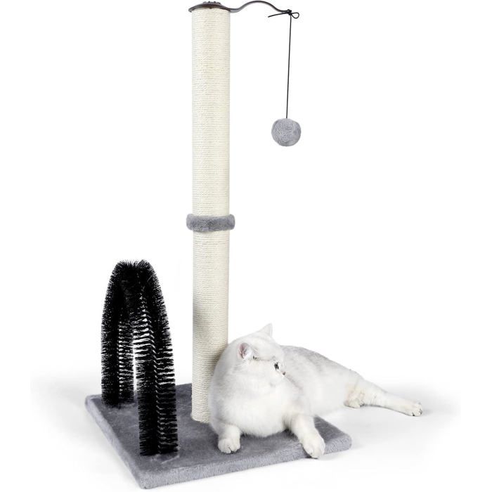 Meilleurs prix pour Grand Griffoir Pour Chat Avec Arche De Massage Auto-Toiletteur Chats De 813 Cm De Chaton À Adultes Jouet En Peluche Extra In