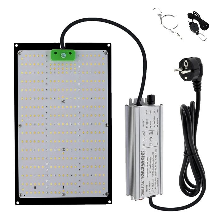 Lot De 2 Lampes De Culture LED Plein Spectre GOEDCH 3.5 Pouces - Lampe Plafond Avec Timer 3/9/12H Et 10 Niveaux Luminosité Pour Plantes Intérieur