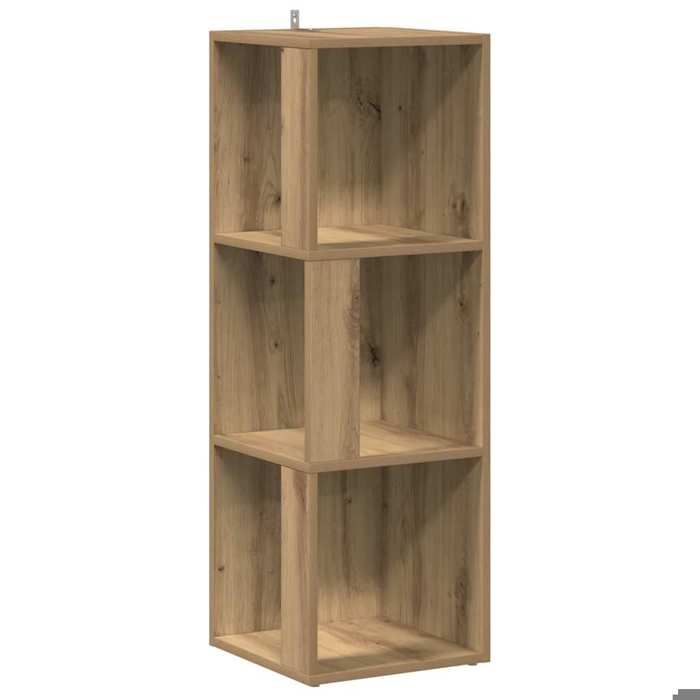 BONNIE®Meuble Étagère - Rangement spacieux - Décoration Armoire dangle chêne artisanal 33x33x100 cm Bois dingénierie FR731020
