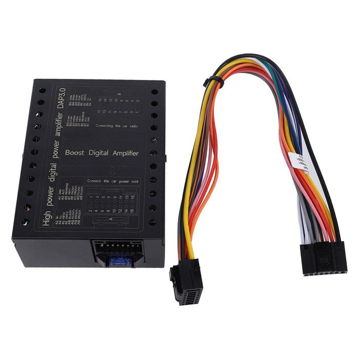 Amplificateur Voiture 4 Canaux – Puissant, Refroidissement Alu, Sécurité Maximale Pour Sonorisation Auto
