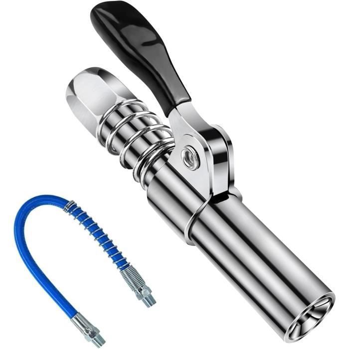 Embout Pompe à Graisse Manuelle - Coupleur Pistolet Graisseur Rapide Pour M6/M8/M10/M12/M14 - 15mm Acier Allié Robuste