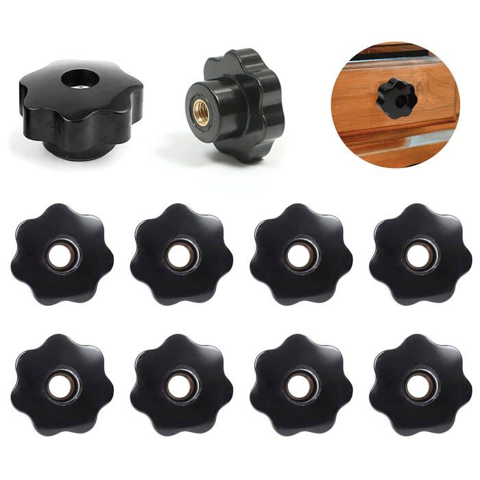 Écrou M8 - Lot de 10 écrous de serrage pratiques - Filetage intérieur ...