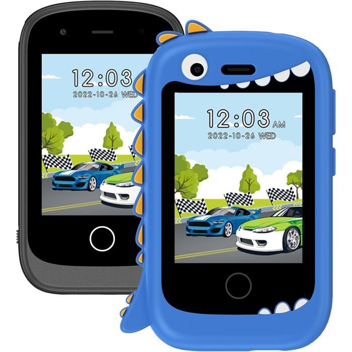 Téléphone Portable Enfant Smartphone SOS Musique 17 Jeux - Cadeau 4-10 Ans
