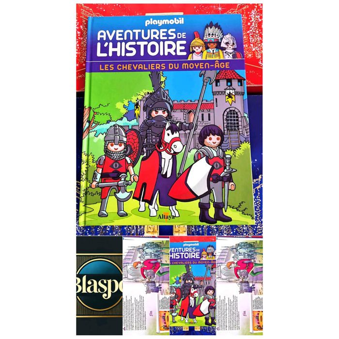 Playmobil – Aventures de l’Histoire Les chevaliers du Moyen Âge Livre jeunesse