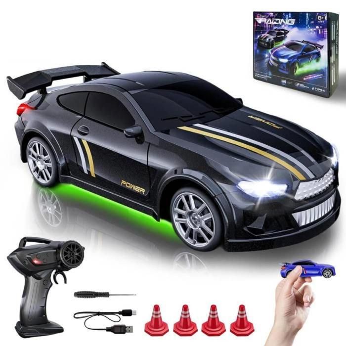 Voiture télécommandée à partir de 8 ans, Drift RC Car avec lumière