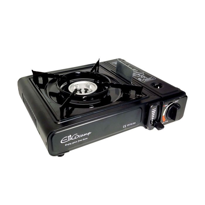 Cuisinière touristique - ELICO - Cartouche 220g (ElicoCamp) - Allumage piézoélectrique - Valve de sécurité